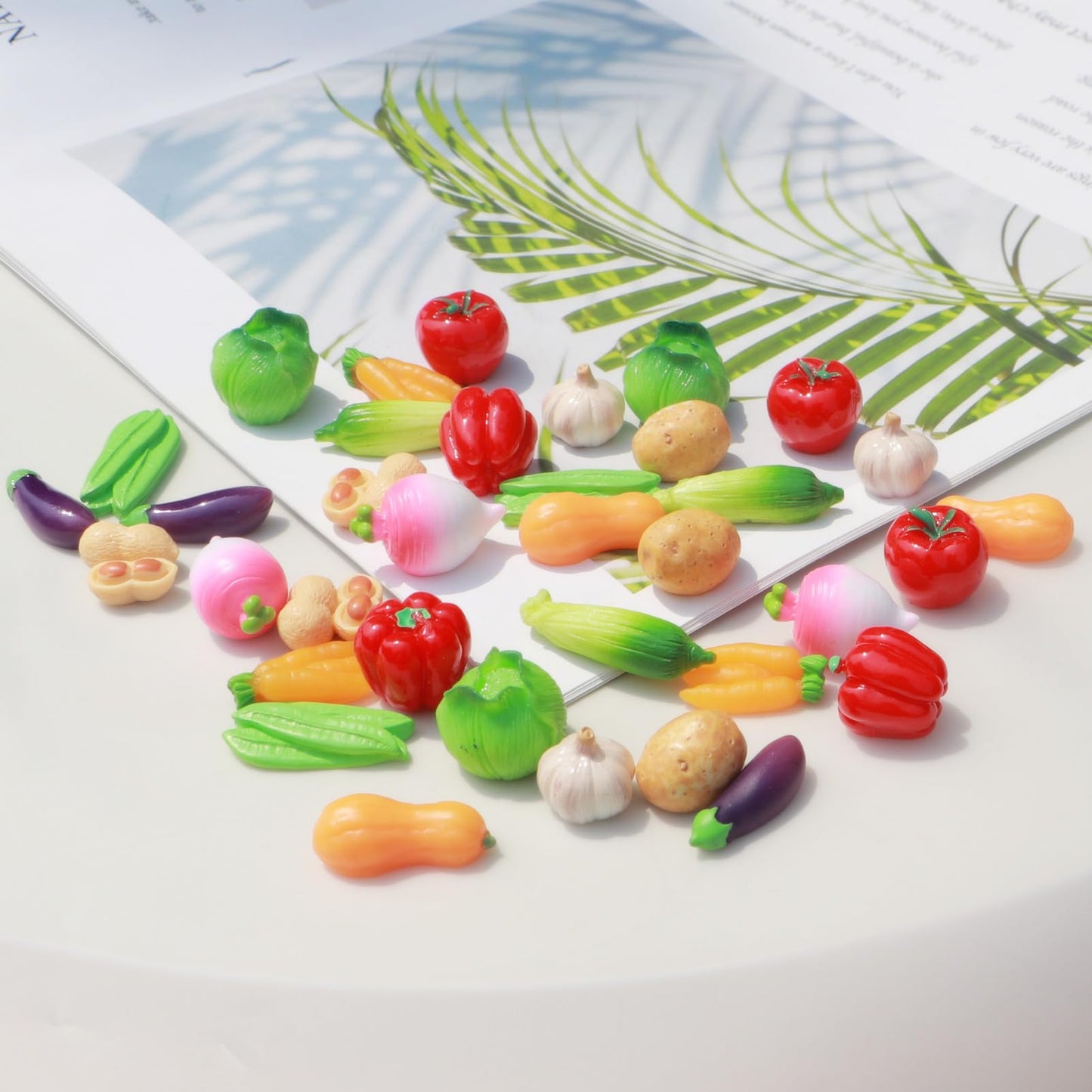 Artificial Vegetables Miniatur Garden Figurines Decor Room Ornament for DIY Craft Table Accessories Corn Tomatoes Potatoes Pumpkins