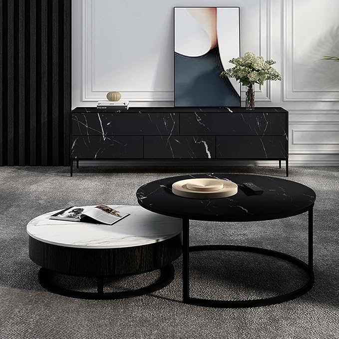 practicalWs 17.71''×196.8'' Marble Contact Paper Black/White Peel and Stick