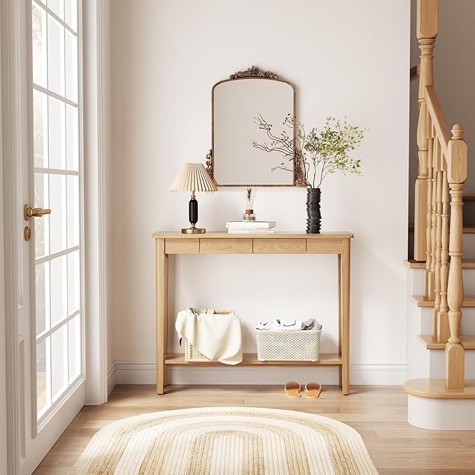 AQIMUELE Wood Console Table