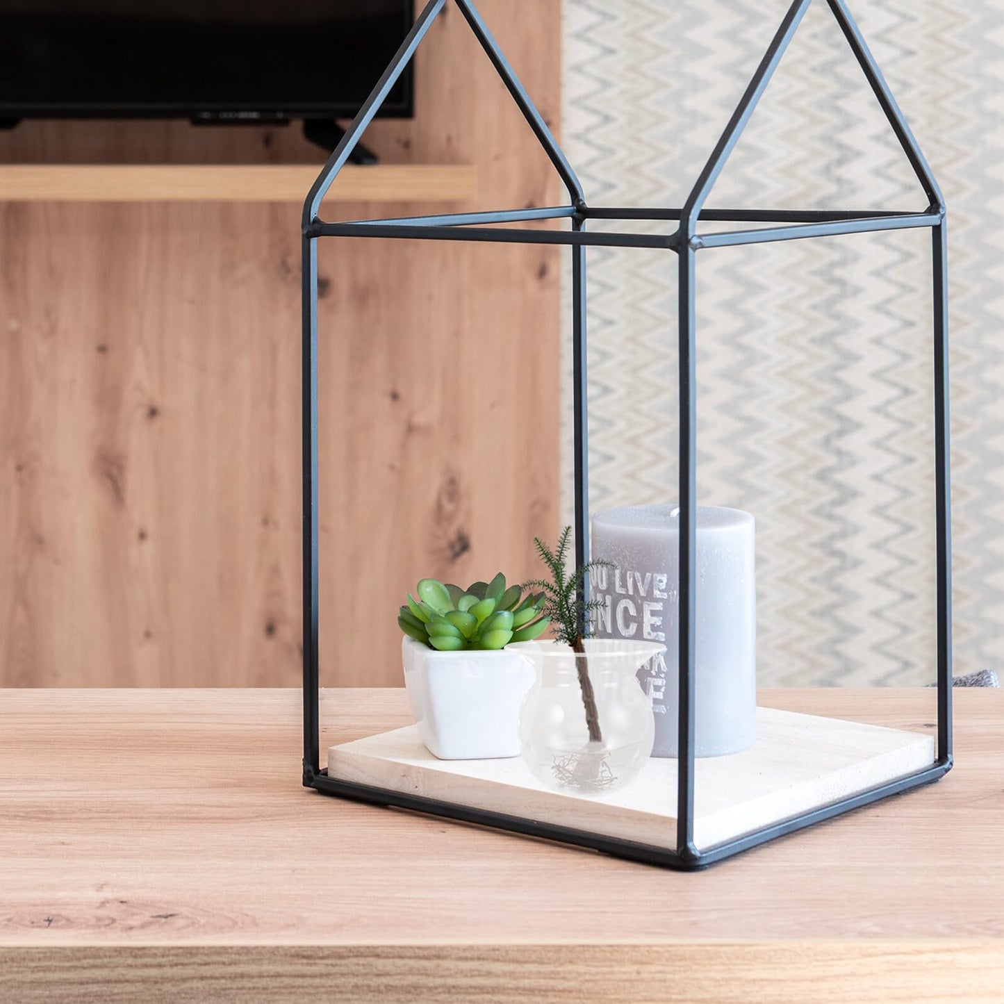 ibasenice 4pcs Glass Flower Vases Set, Glass Plant Terrariums with European Iron Deer Frame, Wall Garden Indoor Propagation Containers for Home Décor and Floral Arrangements