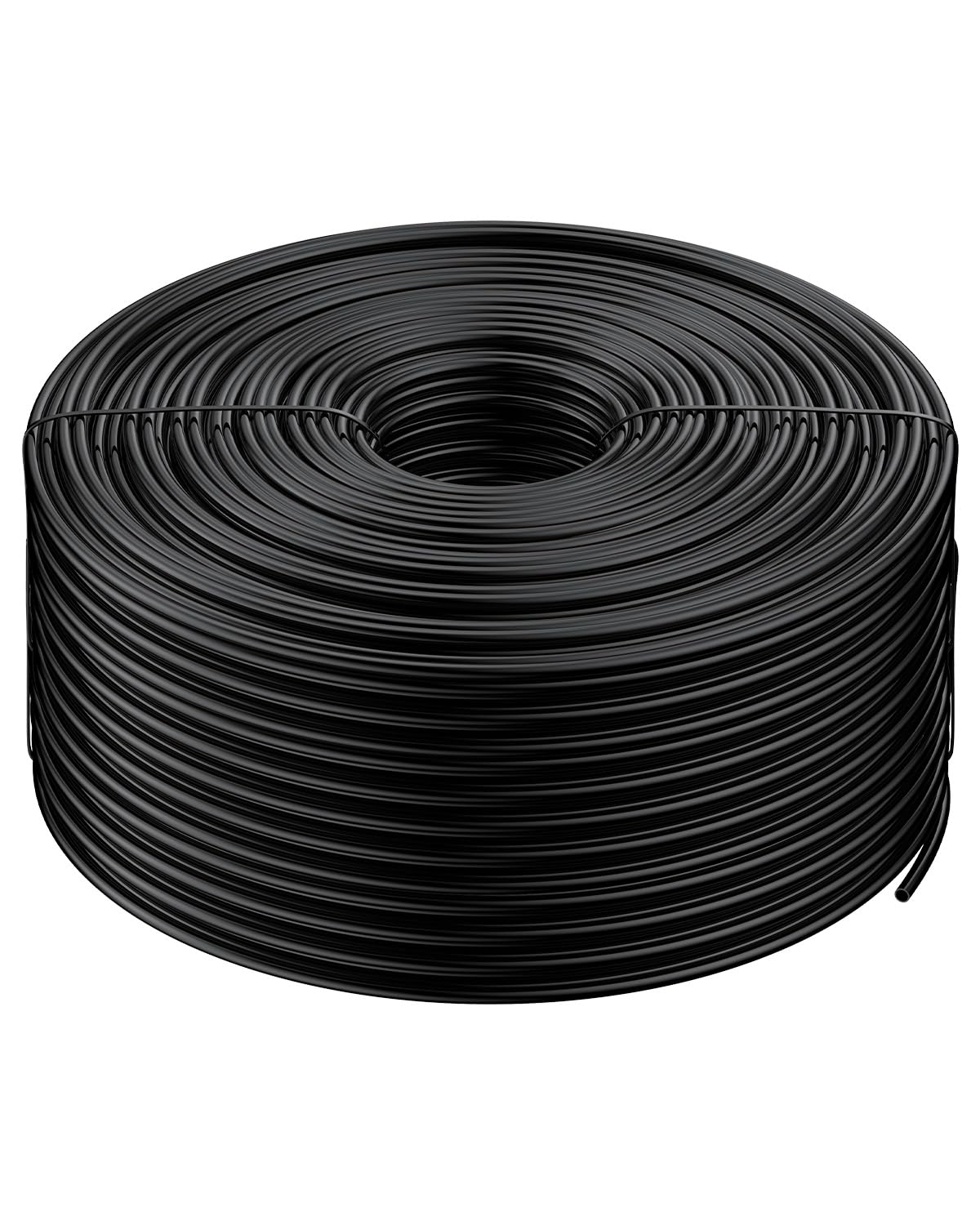 Pawfly 500 ft. 1/4" Drip Irrigation Tubing, Black Distribution Tubing for Drip Irrigation System, Polyethylene Drip Line, Drip Irrigation Hose Tube for Quick-Connect Drip Irrigation Emitters