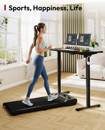 SANODESK Electric Standing Desk 79 x 32 Inches Height Adjustable Stand Up w/6-Button Ergonomic Computer Desk with Splice Board for Home Office, Black Frame + Black Tabletop