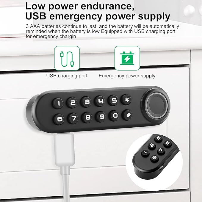 Fingerprint Cabinet Lock, Smart Biometric Password Lock