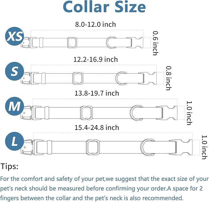 Soft Leather Dog Collar and Leash (6.6') Set - Stylish Rose Gold Heavy Duty Metal Buckle, 4 Adjustable Lengths Leash for Small Medium Large Dogs - Comfortable & Easy to Clean White L(15.4"-24.8")