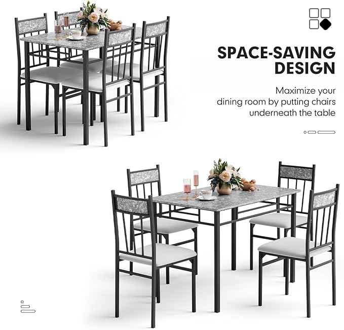NAFORT 5 Piece Dining Table Set