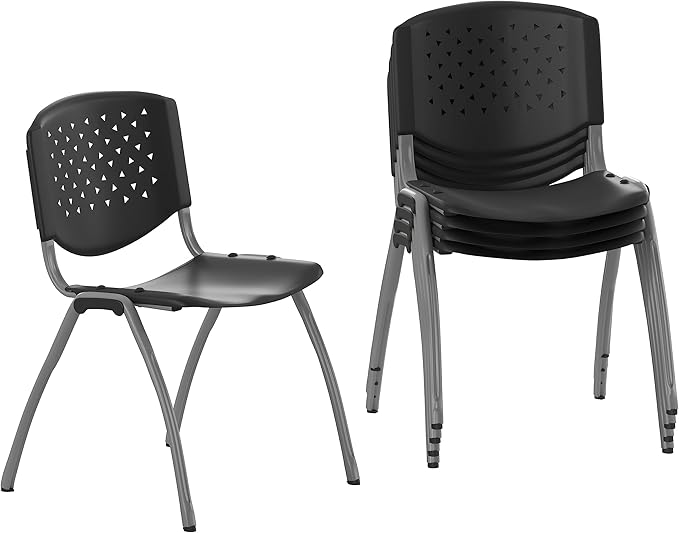 Flash Furniture Hercules Series Plastic Contoured Lobby Chairs