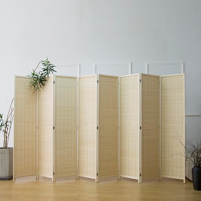 Furnnylane 8 Panel Bamboo Room Divider