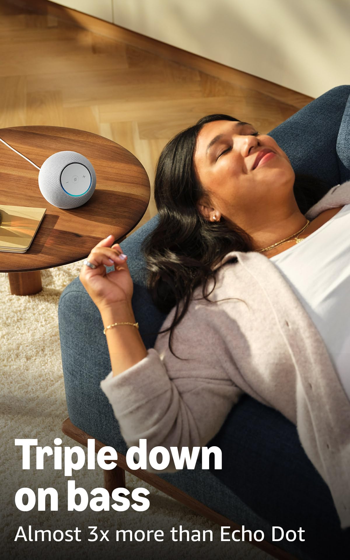 Amazon Echo Dot Max (newest model), Alexa speaker with room-filling sound and nearly 3x bass, Great for living rooms and medium-sized spaces, Designed for Alexa+, Amethyst