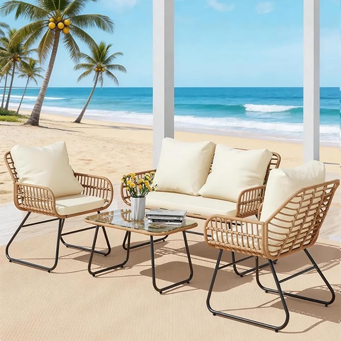 LEX CRAFT 4-Piece Outdoor Patio Furniture Set