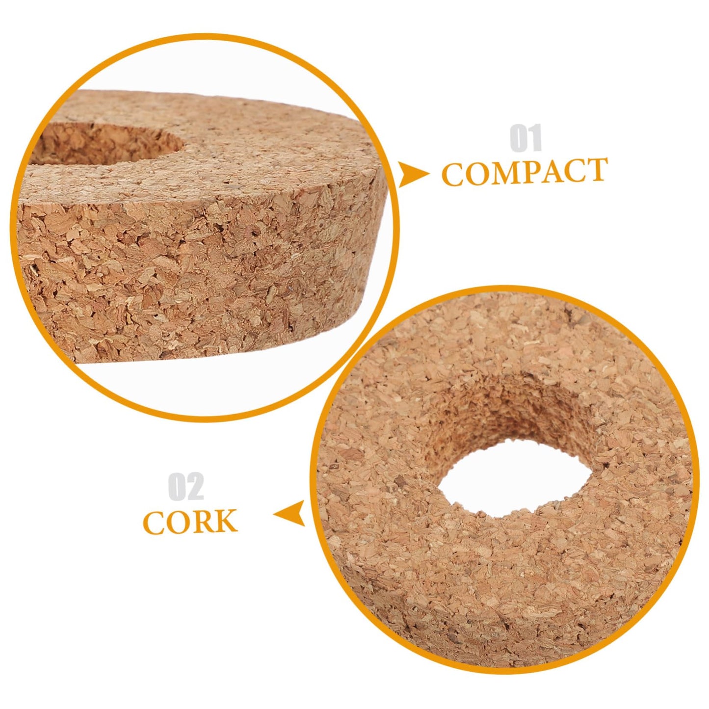 YARNOW 6pcs Decorative Glass Bottles Ventilated Cork Stopper for Hydroponic Plants Terrarium and Crafts Unique Center Hole Design