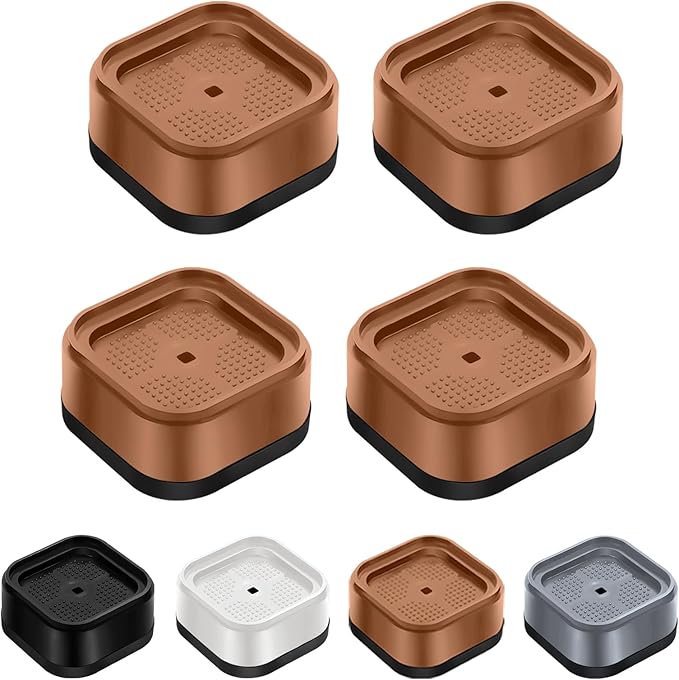 shouwuhho 4 Pack Furniture Risers Adjustable Bed Risers Heavy Duty Lifts Height