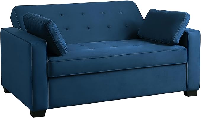 Serta Ainsley 66.5" Convertible Sleeper Loveseat, Full Size, Dreamcoil Comfort