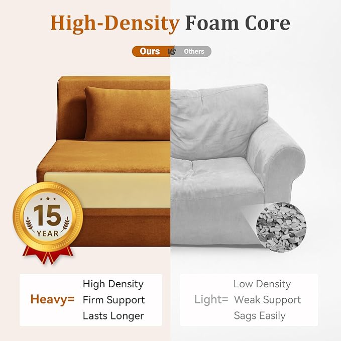 Fold Out Chair Bed, Folding Sofa Bed, 3 in 1 Convertible Sleeper Chair Bed
