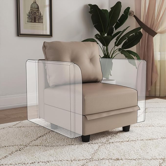 LLappuil Modular Sectional Sofa Middle Module Storage Seat