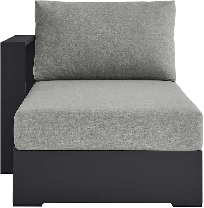 Modway Tahoe Aluminum Outdoor Chaise Lounge Gray