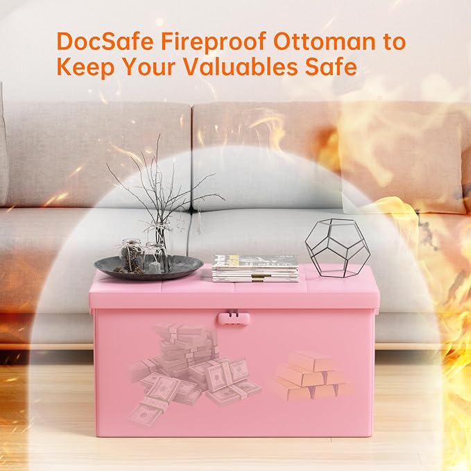 DocSafe Storage Ottoman Bench