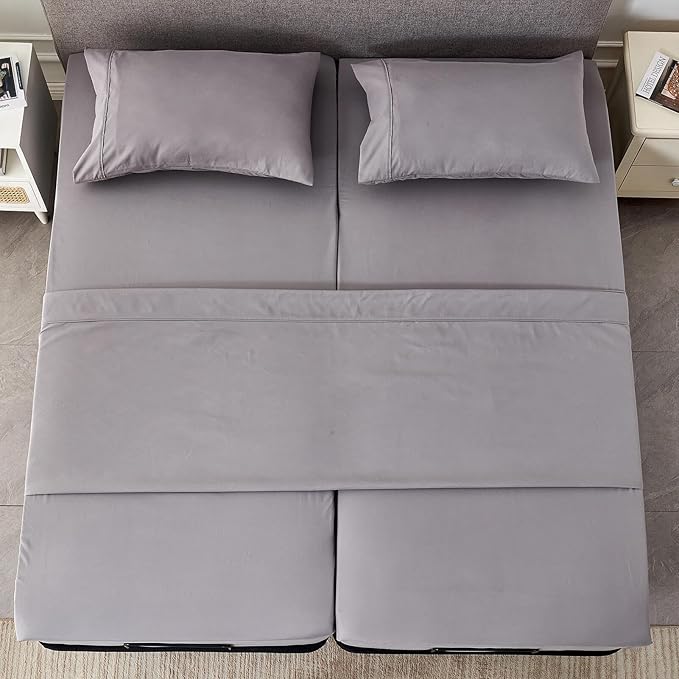 Kingnex Split California King Sheets Set
