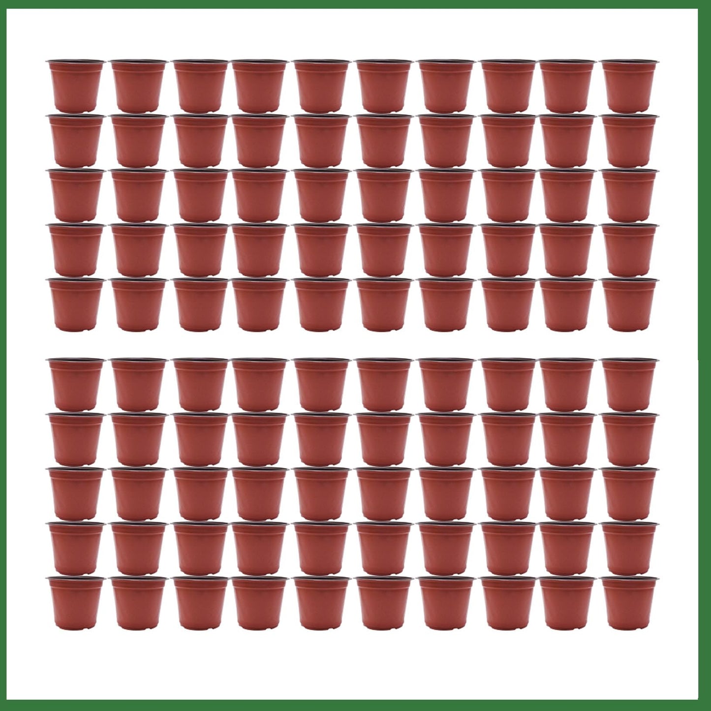 raseparter 100Pcs 6.3In Plastic Plants Pot Seed Starting Pots Indoor Outdoor Seeding for Cutting Seedling Cultivation and Initial Planting