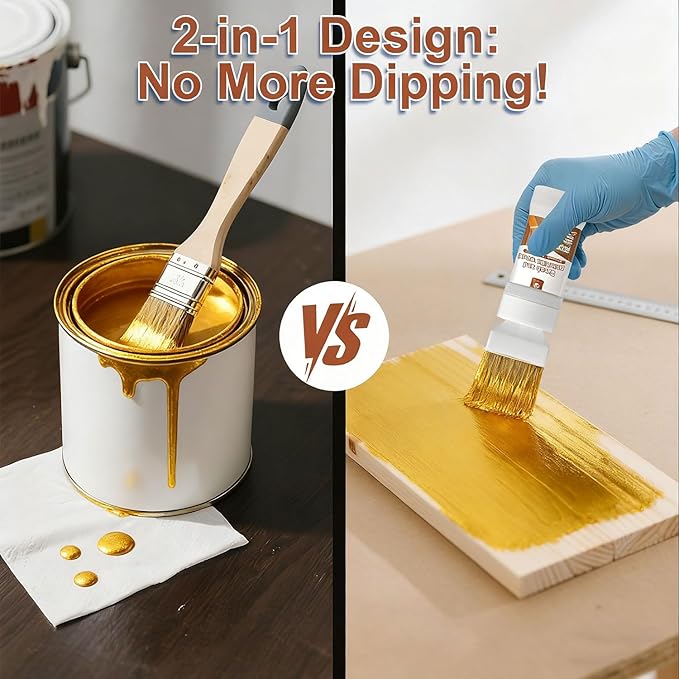 Liquid Gold Paint 6.35 Fl Oz, Non-Fading Gold Paint Finish