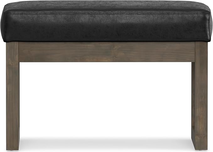 SIMPLIHOME Milltown Small Ottoman Bench