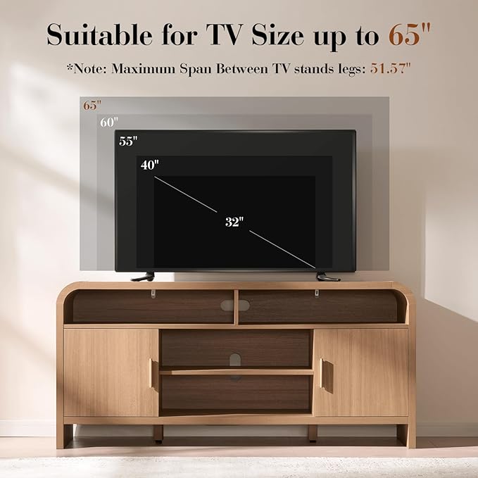 TV Stand for TVs Up to 65''