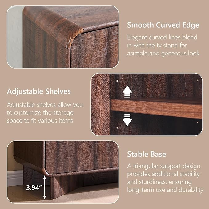 IFGET 70" Modern TV Stand for TVs Up to 80 inches, TV Console