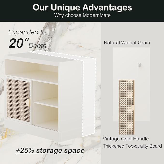 ModernMate Modern Wood Accent Cabinet