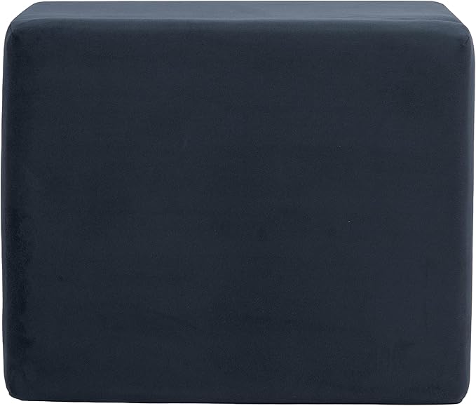 Homepop Home Decor | Upholstered Medium Rectangular Storage Ottoman | Hinged