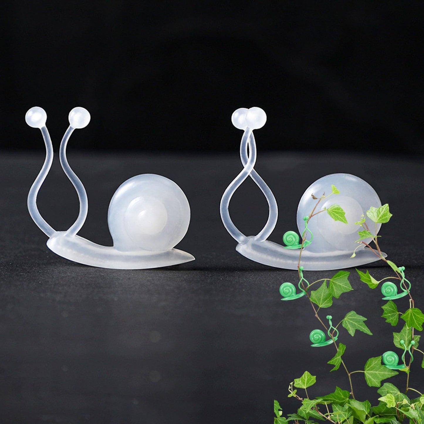 Plant Climbing Wall Fixture Clips,50PCS Self-Adhesive Plant Wall Clips,Garden Climbing Vines Fixing Clip,Invisible Fixing Hook,Reusable Pothos Plant Fixer for Indoor Outdoor Decoration(Clear,30)