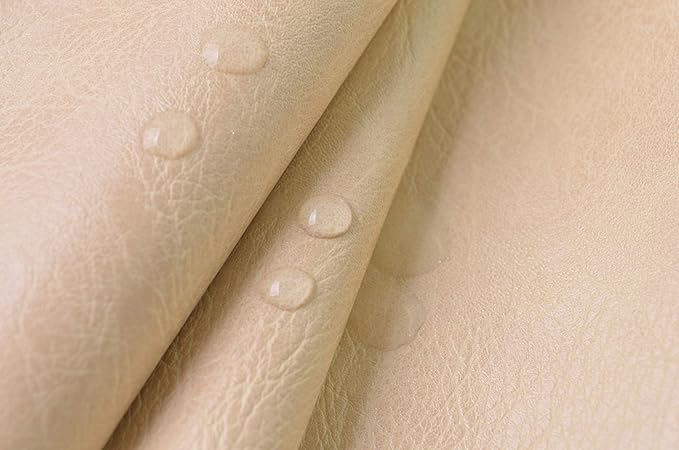 Wento Thick 2 Yard Faux Leather Fabric Soft Skin Grain PU Leather Fabric