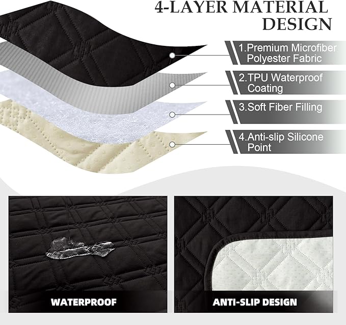 Genina Waterproof Recliner Chair Covers, Recliner Cover