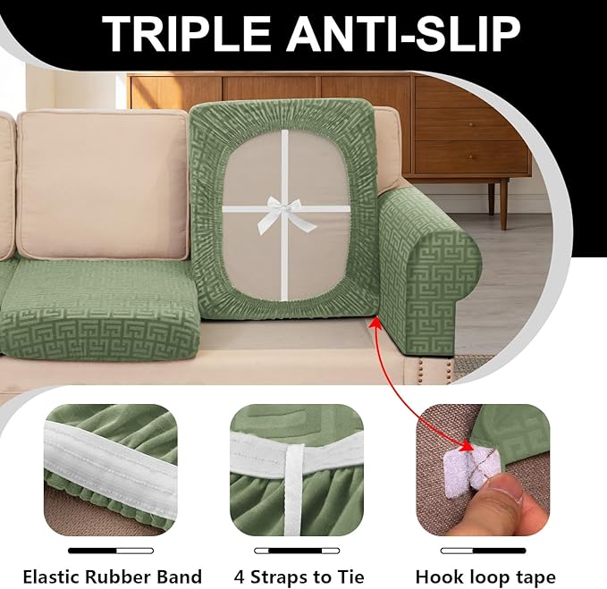 UNBBRRL Stretch Couch Armrest Covers