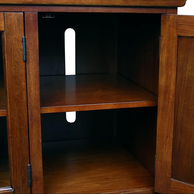 Leick Home 87360 TV Stand with Enclosed Storage