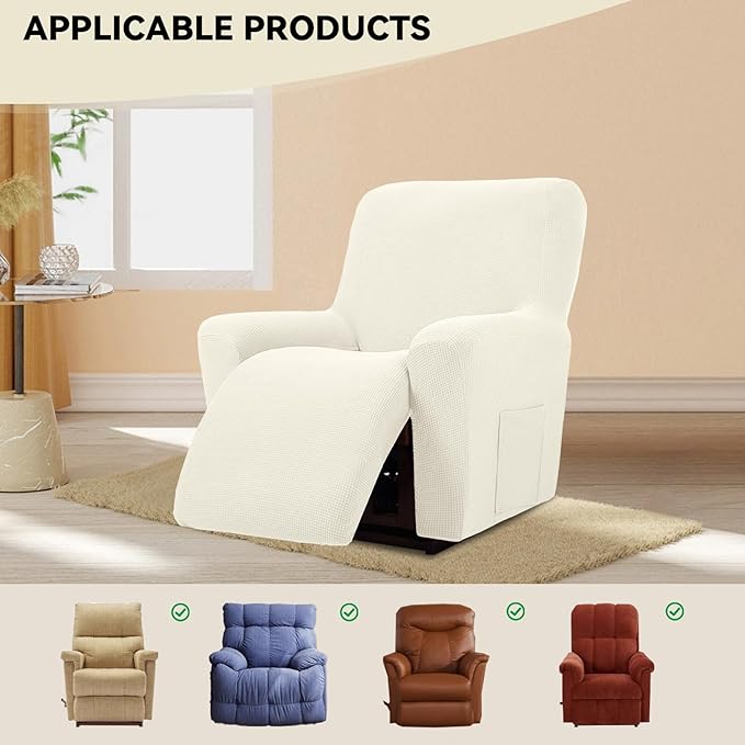 Cupuamon Recliner Chair Covers, Lazy Boy Recliner Covers Stretch Reclining
