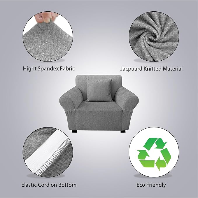 Armchair Slipcover with 1 Pillow Cover