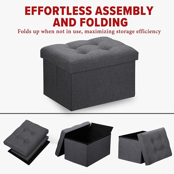 LINMAGCO Ottoman Storage Ottoman