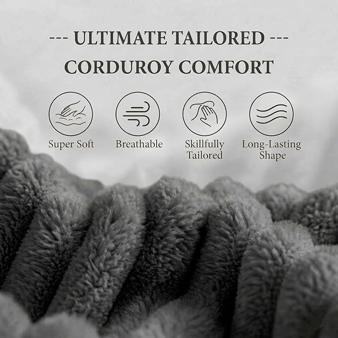 78" 4-in-1 Convertible Sofa Bed, Boneless Corduroy Sleeper Couch