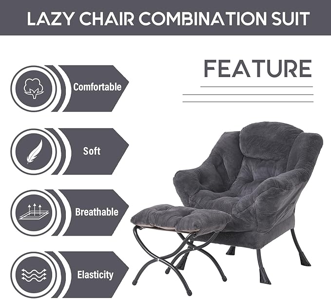 LITA Modern Accent Leisure Upholstered Sofa Chair, Lounge Reading Chair