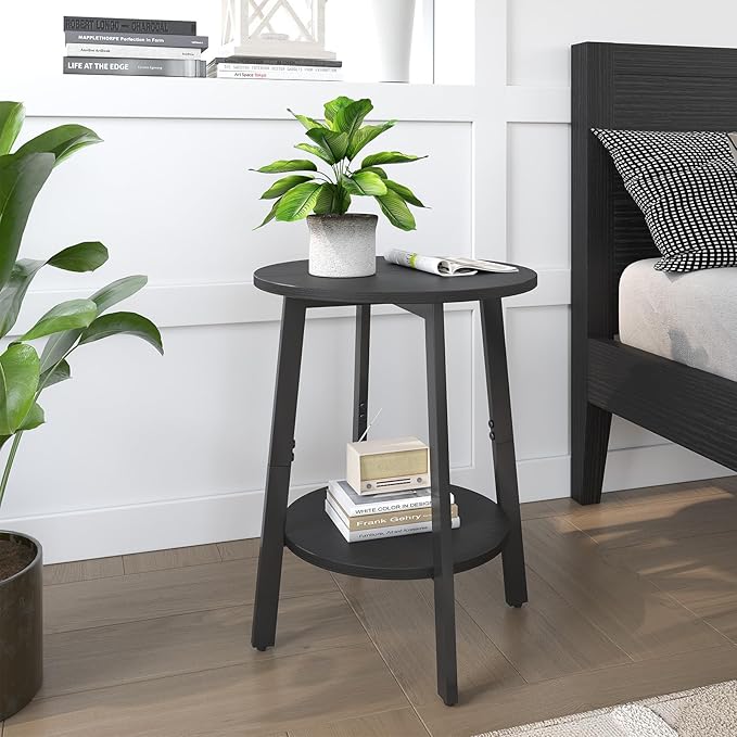 sthmec Side Table, Small Round End Table