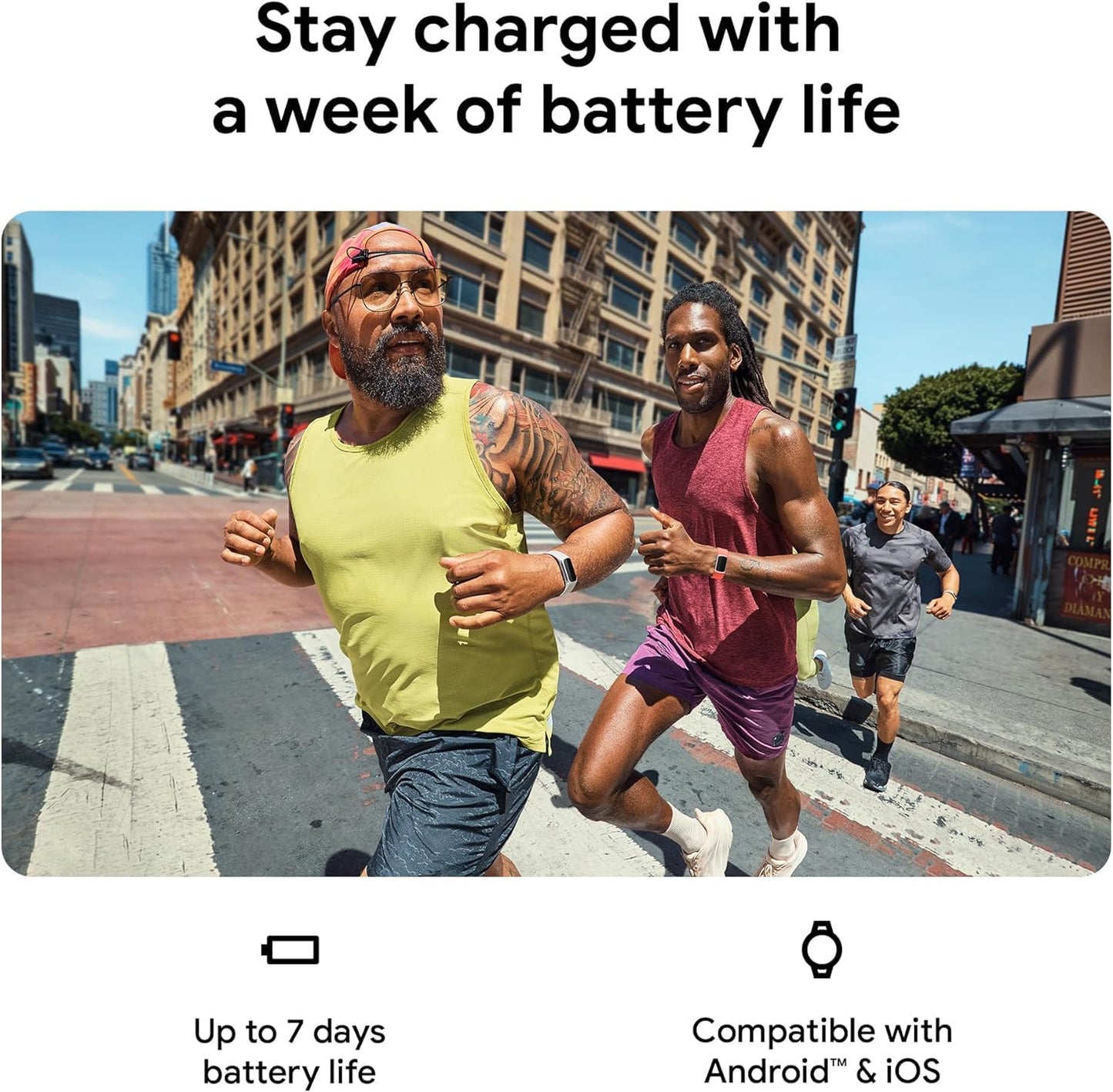 Fitbit Charge 6 Activity Tracker Heart Rate Monitoring, 7-Day Battery, Integrated Google Apps, Maps & Wallet, in-Depth Health Insights, Activity & Sleep Analysis, S & L Bands Included, Obsidian/Black