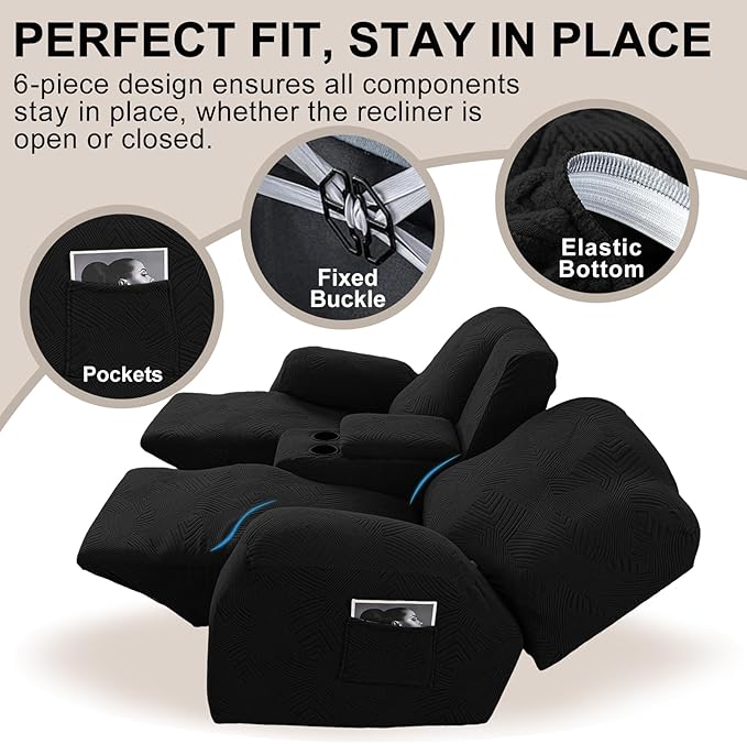 6-Piece Recliner Loveseat Covers