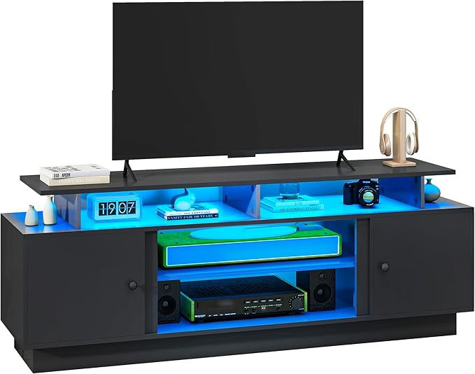 YITAHOME Modern TV Stand for 80 inch TVs, Entertainment Center