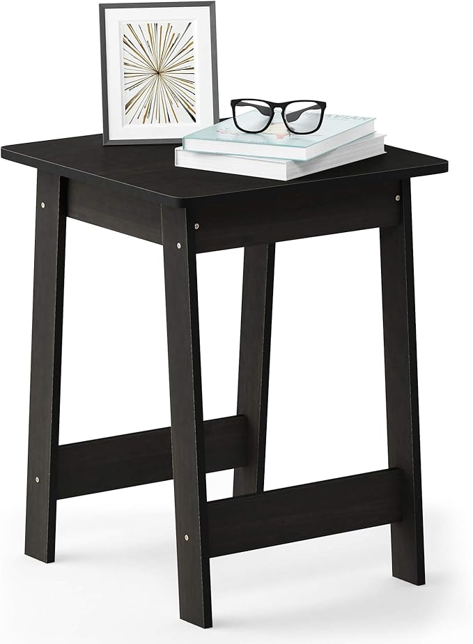 Furinno BEGINNING Side Table, Square Modern End Table