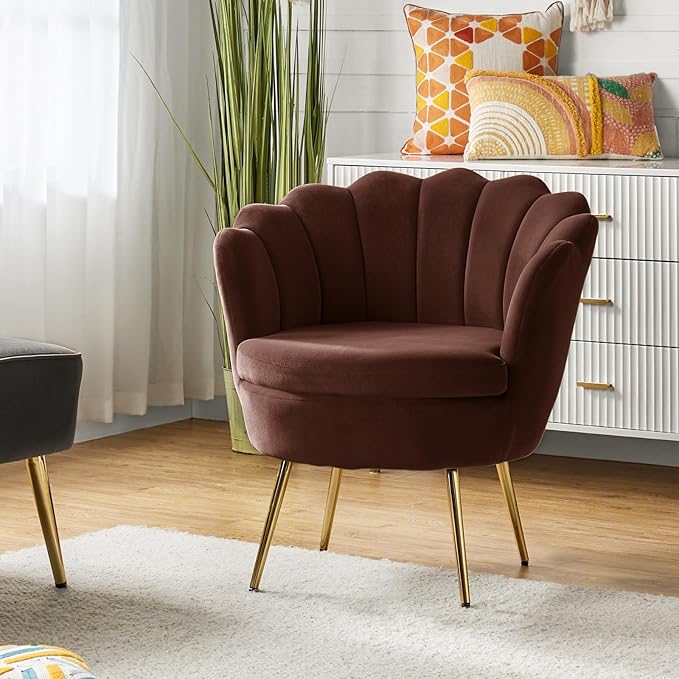 HULALA HOME Modern Velvet Accent Chair