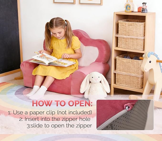 Snuggly Toddler Chair, Soft Kids Sofa