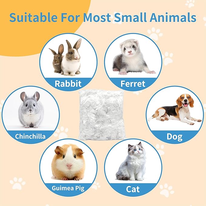 50 Pcs Disposable Cage Liners 19.7'' X 11.8'' - Clear, Plastic Toilet Film for Bunny, Hamster, Totoro, Hedgehog, Guinea Pig & Small Animal Habitats