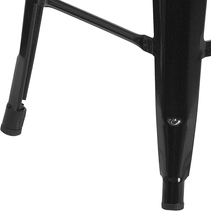 Flash Furniture 30"H Commercial Modern Metal Backless Barstool, Indoor/Outdoor