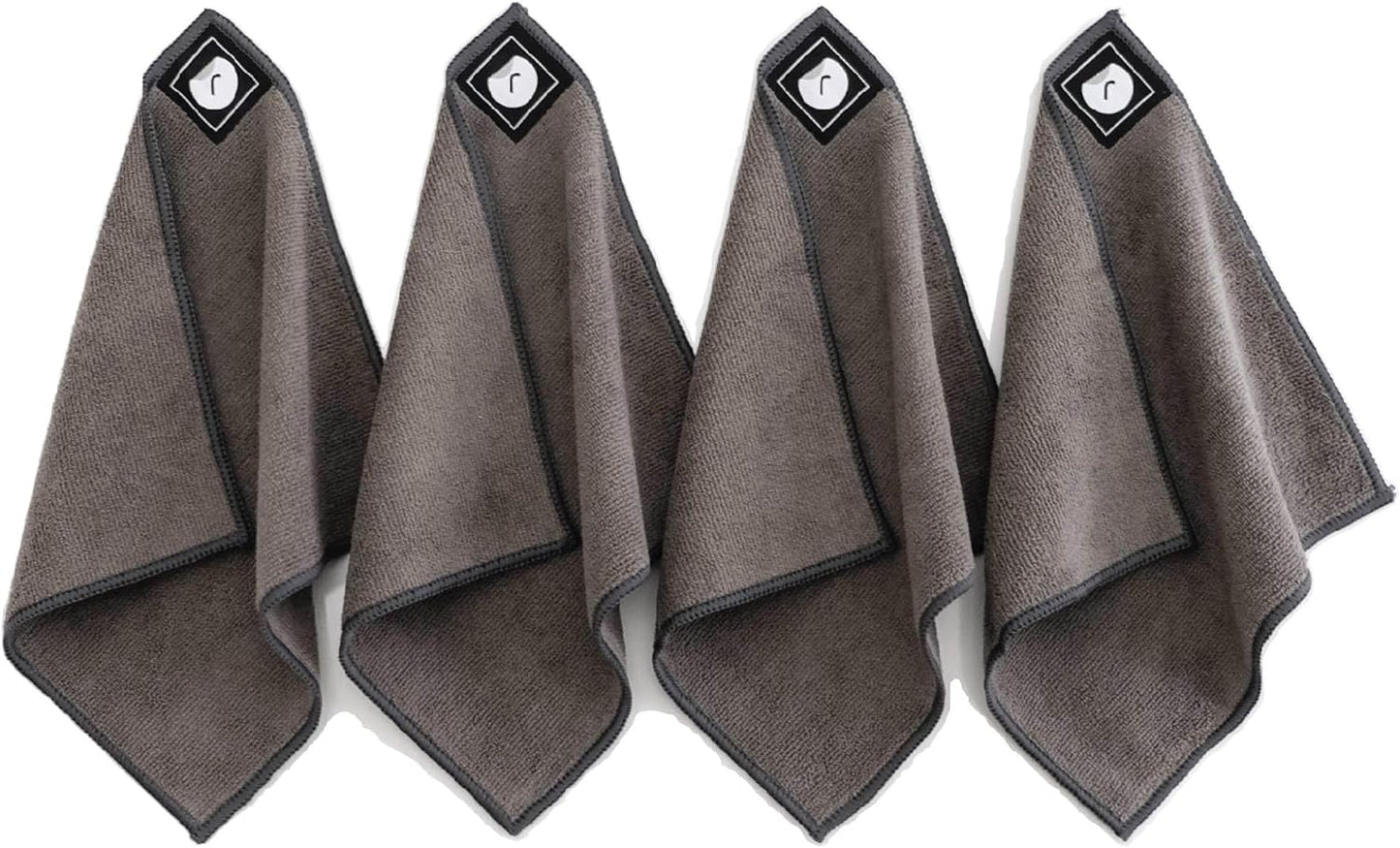 Remooble 4 Pack Magnetic Microfiber Cleaning Cloth Dry Erasers for Whiteboards - Towel Hangs on Metal Edged White Boards, Glassboards, and Blackboards Washable - 10'' X 10''