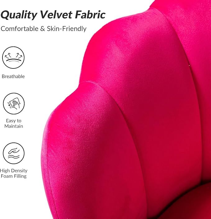 HULALA HOME Modern Velvet Accent Chair