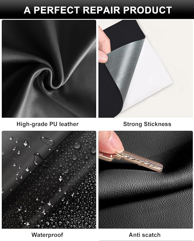 Numola Leather Repair Patch 8×11 inch Self-Adhesive Leather Repair Tape
